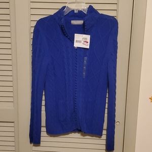 Ladies zip-up sweater
